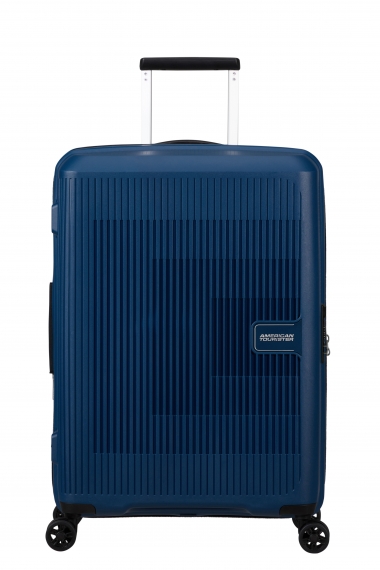 American Tourister Aerostep 67cm - Keskikokoinen Laajennettava Navy Blue