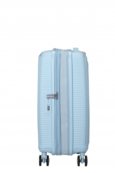 American Tourister Soundbox 55cm - Lentolaukku Laajennettava Pastel Blue