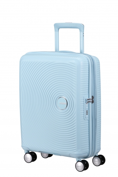 American Tourister Soundbox 55cm - Lentolaukku Laajennettava Pastel Blue