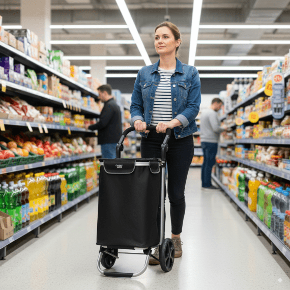 Ostoskärry CarryKing - Musta