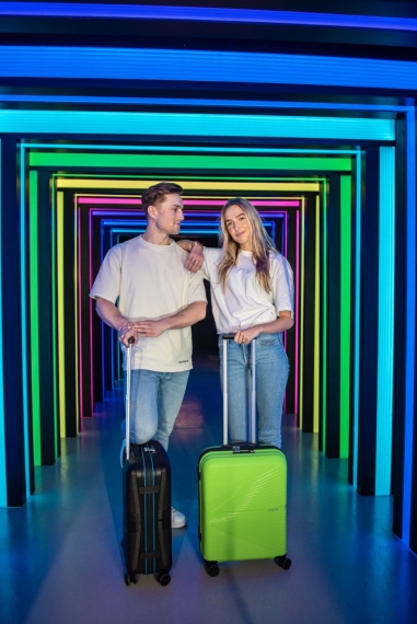 American Tourister Airconic 55cm - Lentolaukku Vihreä