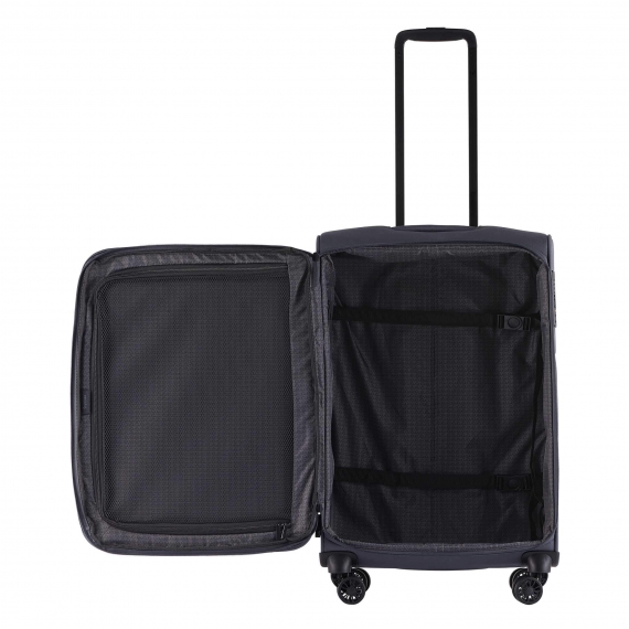 Matkalaukku Printisso Runway - Keskikokoinen Laajennettava Carbon Grey