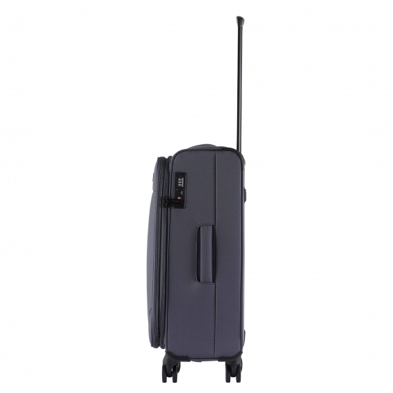 Matkalaukku Printisso Runway - Keskikokoinen Laajennettava Carbon Grey