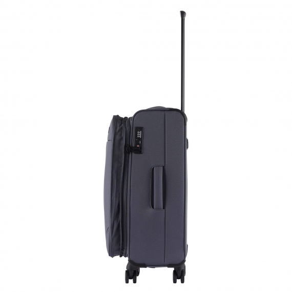 Matkalaukku Printisso Runway - Keskikokoinen Laajennettava Carbon Grey