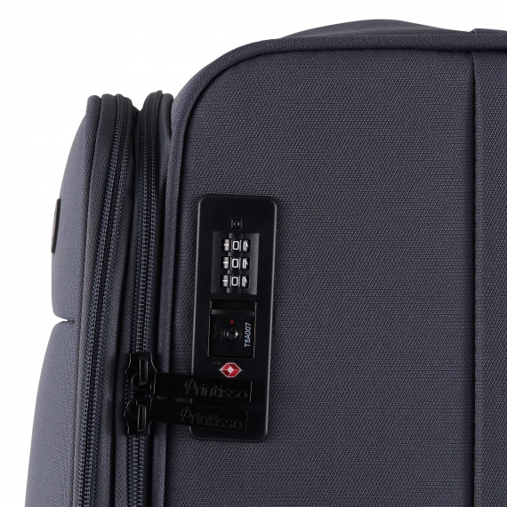 Matkalaukku Printisso Runway - Keskikokoinen Laajennettava Carbon Grey