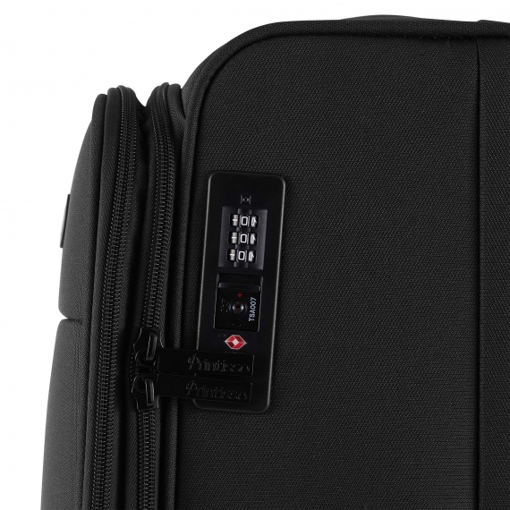 Matkalaukku Printisso Runway - Keskikokoinen Laajennettava Space Black