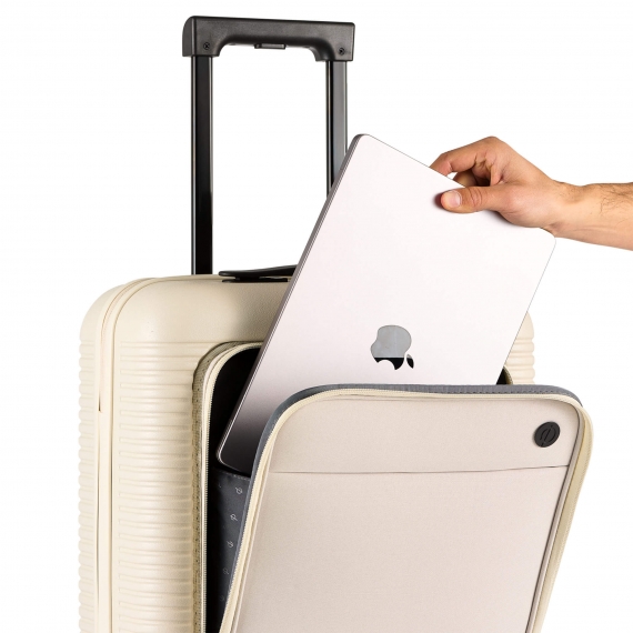 Lentolaukku Printisso Signature - Front Pocket Creme