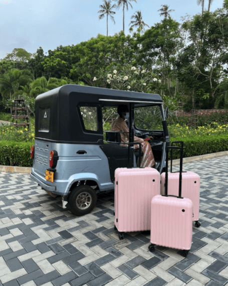 Matkalaukkut Printisso Urbane - 3 Setti Soft Pink